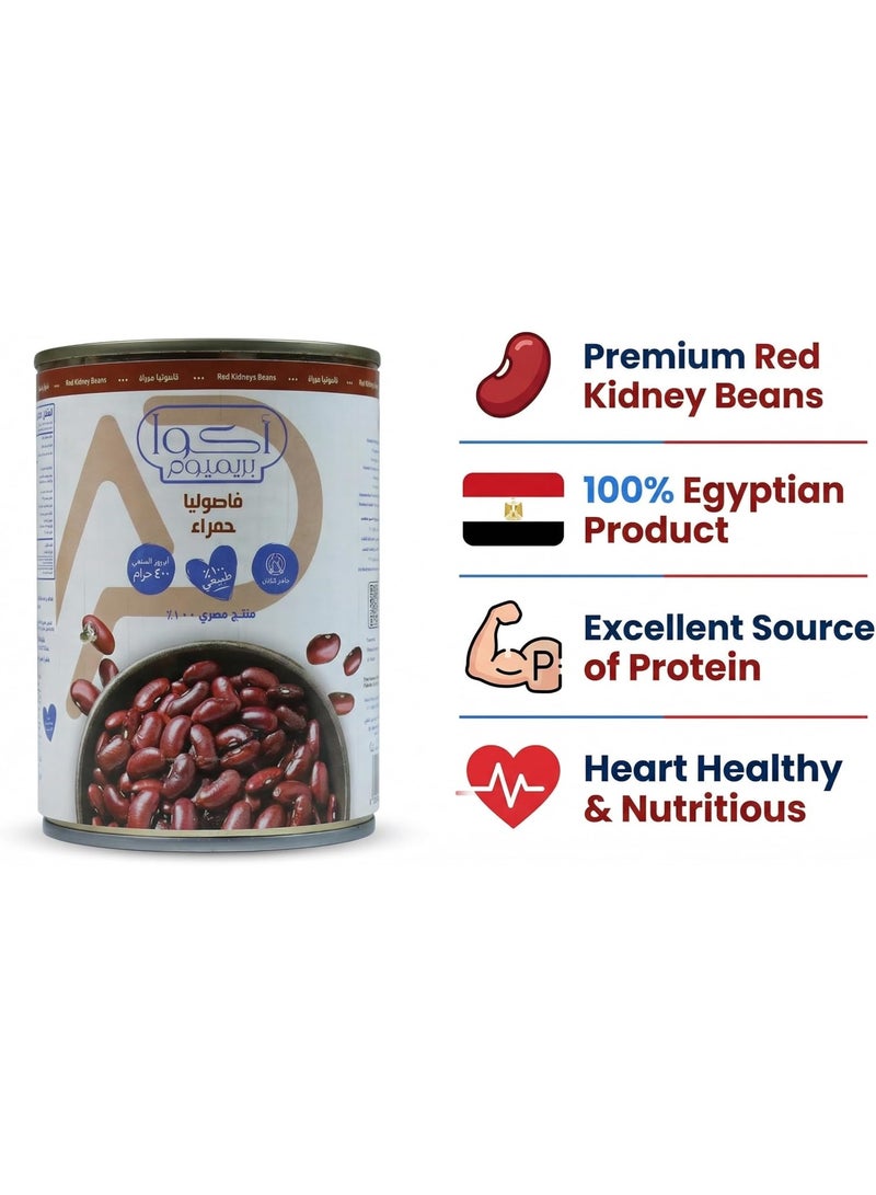 Aqua Premium Red Kidney Beans 400g – Premium Canned Beans, Rich in Protein & Fiber, Ready-to-Eat - Image 3